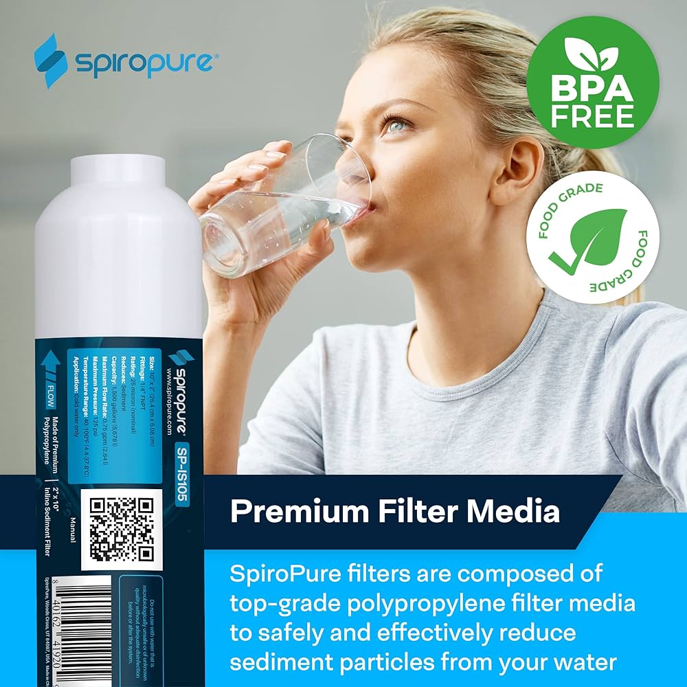 Amazon.com: SpiroPure Inline Sediment Water Filter with 1/4